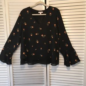 Lauren Conrad-Sz XL-Lace Insert Blouse